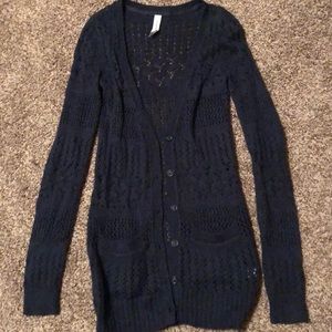 Aeropostale Navy Cardigan